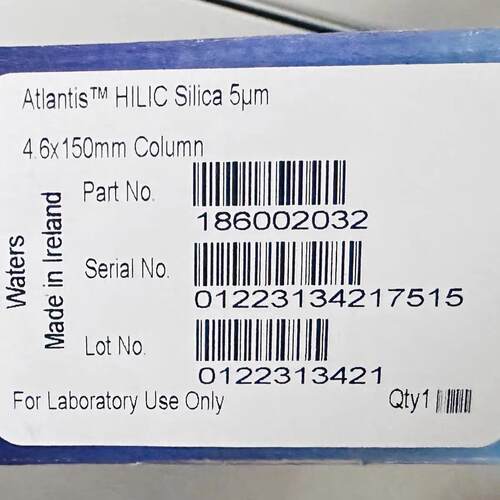 186002032 HILIC Silica色谱柱 5μm 4.6x150mm 实验室用议价维修