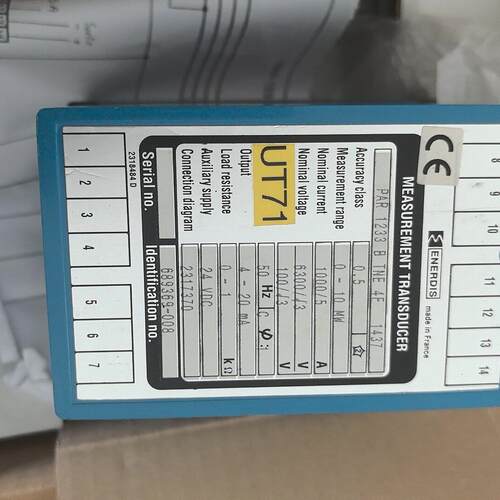 PAR1233B TNE 4F UT71 ENERDIS 测量变送器 工控配件议价维修
