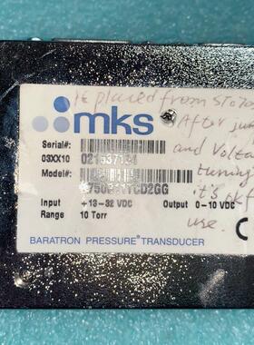 750B11TCD2GG mks压力传感器 10Torr压力变送器议价维修