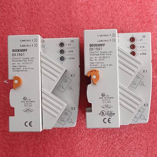 EK1501 BECKHOFF EtherCAT耦合器 多模光纤端口工控模块议价维修