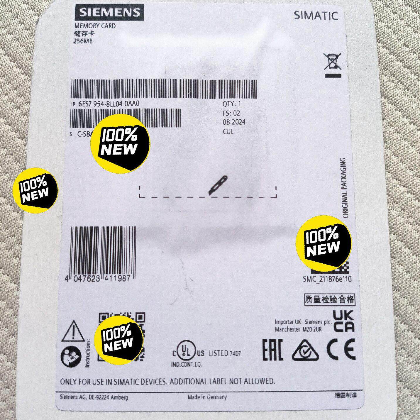 6ES7954-8LL04-0AA0 CPU存储卡 256MB 工控配件 保内议价维修