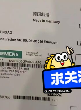 6AU1400-2PA02-0AA0-ZZ=M00-M41 工控自动化控制授权配件议价维修