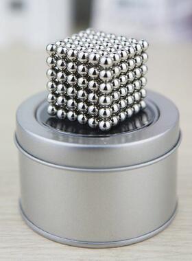 现货强磁钕铁硼磁球彩色银色磁珠D3/5MM白色磁力珠巴克球