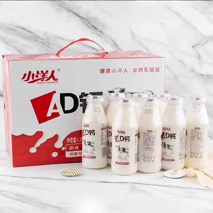 10月新货】小洋人AD钙奶220ml*24瓶整箱发酵型乳酸菌饮品儿童饮品