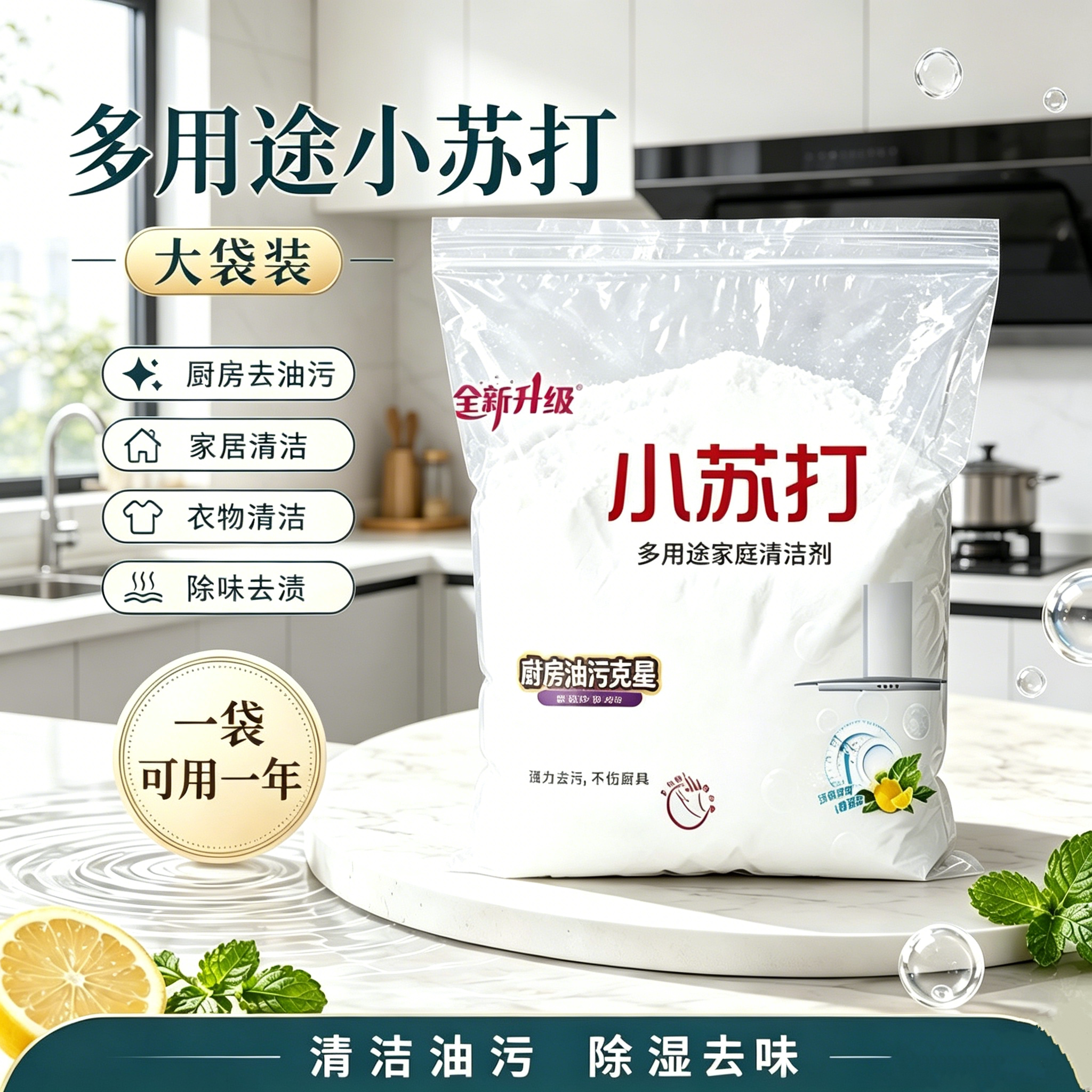 家用小苏打洗衣服专用除臭清除垢