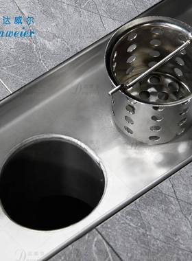 商用工程款防臭防4堵0大3量不排锈钢艺术个性SEH83203卫生间长条