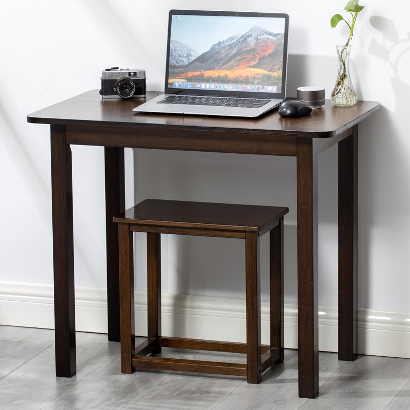 办A约10L黑胡桃电脑桌台式家用学写字书桌实木简楠竹长习方形无品