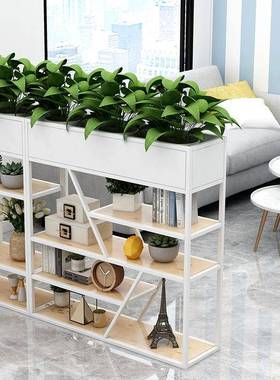 办公室厅卧室隔断置物架花架花箱物客架阳67310台展示铁架屏风艺