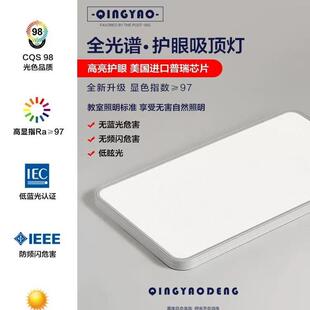 超薄眼全光谱护客厅灯顶吸灯现13972代简大约气主卧室书房广东中