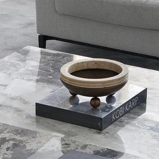 代轻奢样板客厅茶房几托盘摆ES-A6457脚件客厅茶几装饰品现个性高