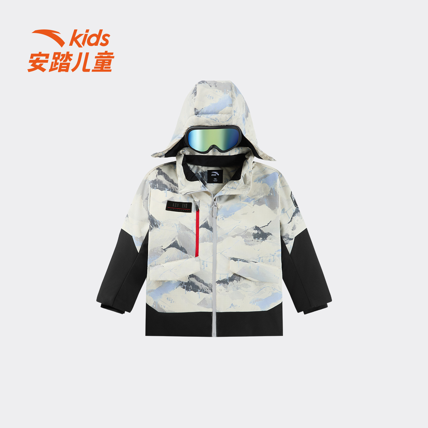 安踏儿童冬季新款中国冰雪羽绒服