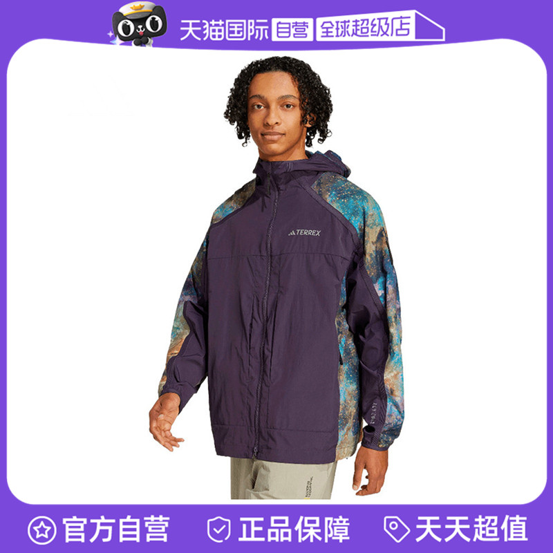 【自营】adidas阿迪达斯男子NG W.R AOP JKT梭织运动外套JD5839