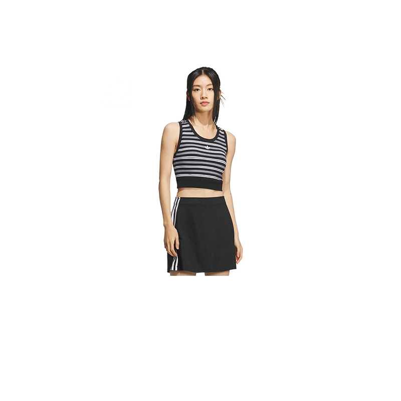 【自营】阿迪三叶草女子STRIPED TANK休闲运动背心KE3721