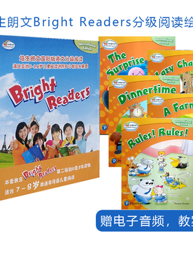 原版进口培生朗文小学英语明星系列分级阅读绘本Bright Readers 2B盒装(5本) 小学课外读物阅6-2岁儿童Level 2下册 赠ppt音频课件