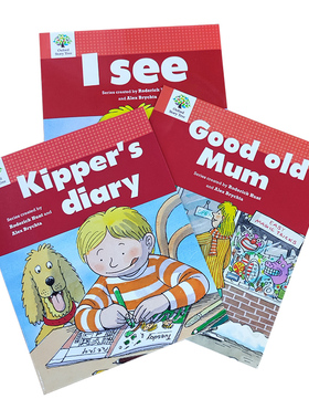 原版进口Oxford Story Tree牛津故事树分级绘本Level 1第一级别3本组合 3-6岁少儿英语课外读物I see/Good old Mun/Kipper's diary