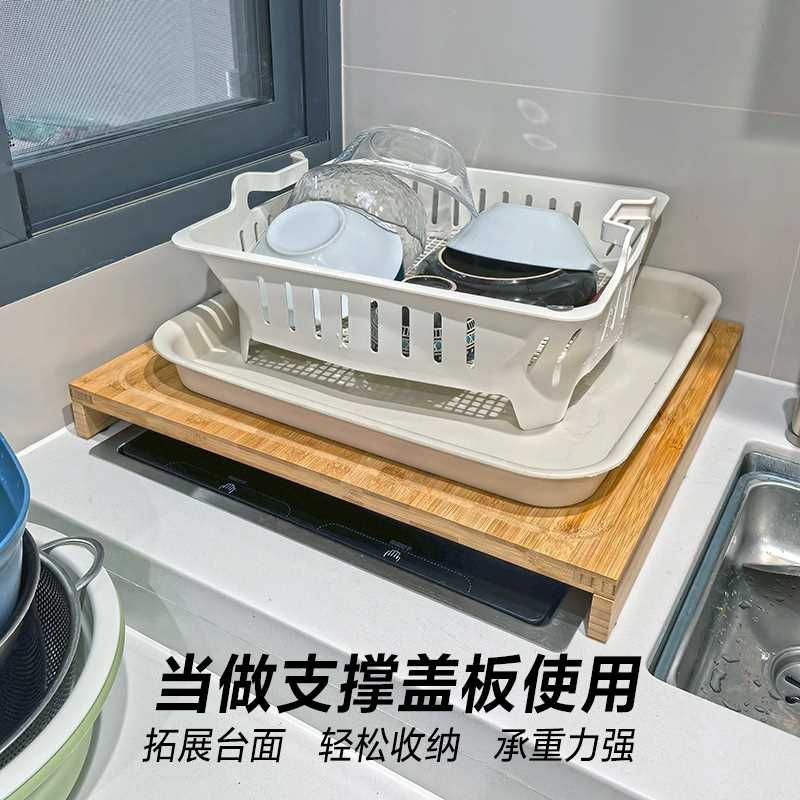 竹制水槽菜板洗碗机可用案板家用厨房专用钻板切菜板砧板盖板面板