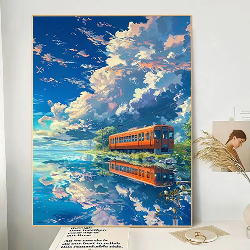 宫崎骏的天空钻石画2026新款高难度手工diy贴画十字绣装饰画礼物图片