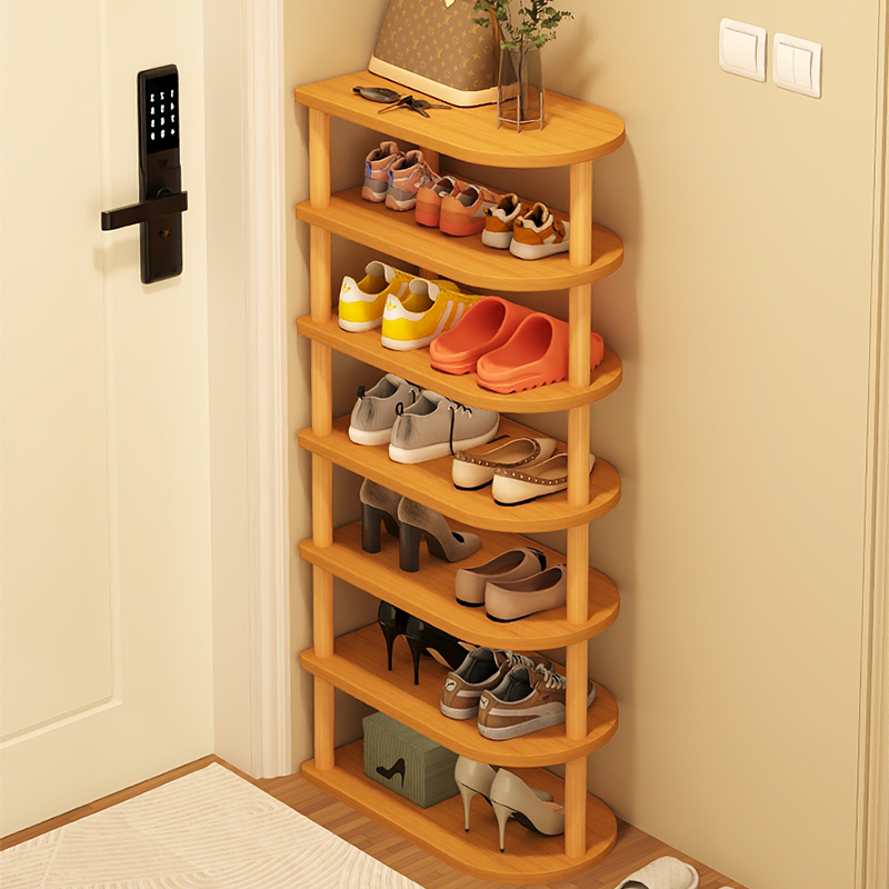 速发鞋架多层家用款口小窄门后简易鞋架2室内好看新门20子4爆款鞋