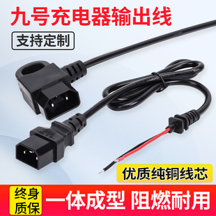 电动车充电线9号A30CB30CN30CN70C 九号二竖一横输出线纯铜无通讯