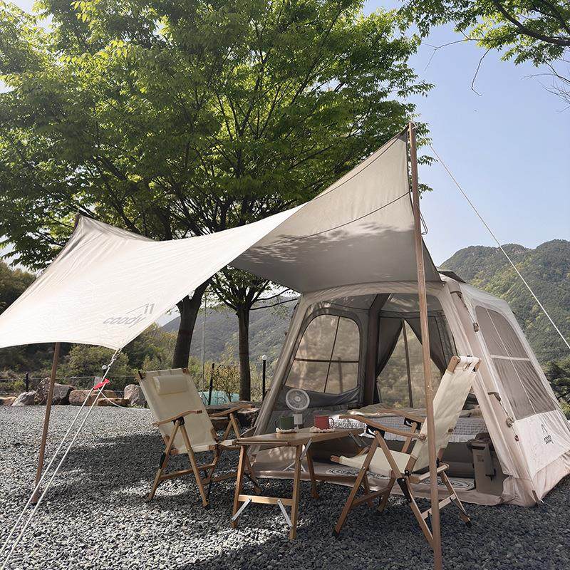 Cody户野外0116充气牛津布帐篷.8免搭建露营餐5帐篷加厚便携野营