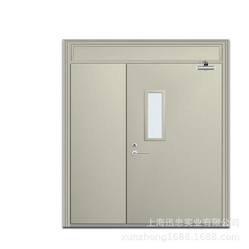 钢钢制火门消防防门防火隔音门制隔声门钢保温门甲级质防GFM-火玻