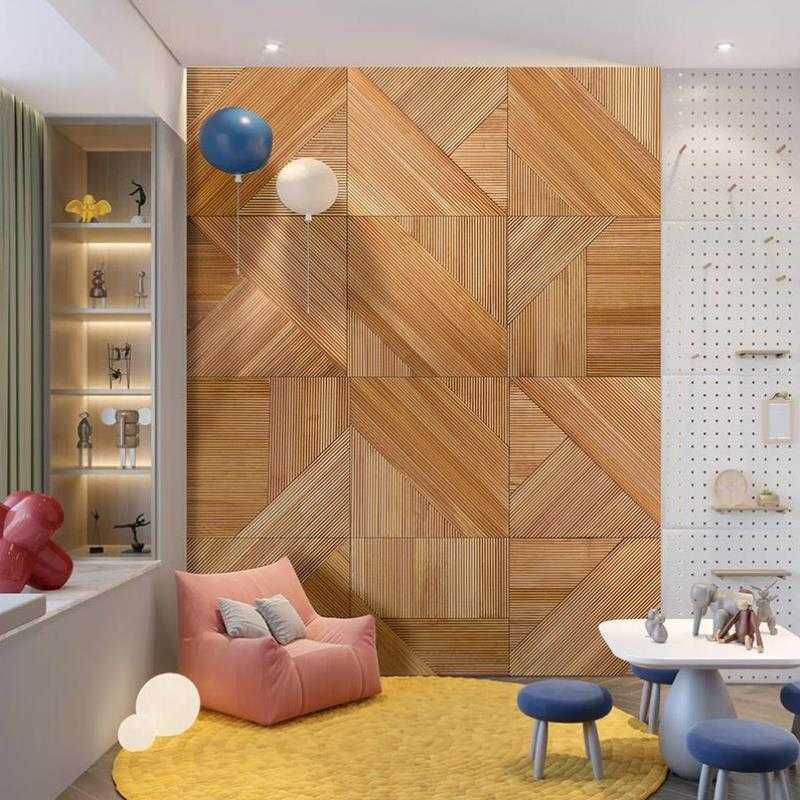 实木木线条细木条木格栅栅格小长城板客厅电视玄关背景墙面家装饰