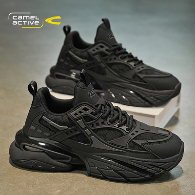 德国骆驼动感运动鞋黑武士老爹鞋
