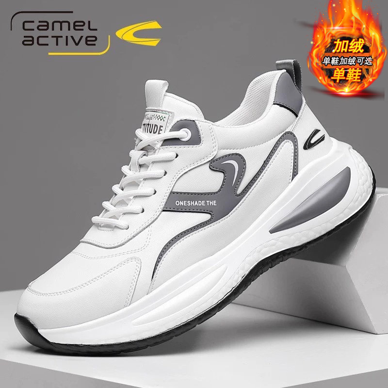 德国骆驼动感男鞋2026新款冬季加绒棉鞋真皮运动鞋男士软底旅游鞋,流行男鞋,时尚休闲鞋,淘宝优惠券,粉丝福利购,淘宝优惠卷