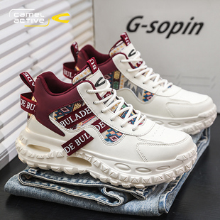 男鞋 男生老爹鞋 2026新款 增高超火爆款 潮 春夏季 德国骆驼动感运动鞋