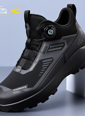 骆驼动感2025新款男高帮户外登山鞋网面透气缓震防滑徒步鞋网面鞋