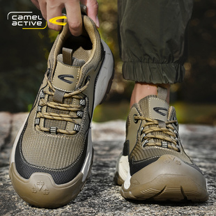 专业户外运动轻量化徒步鞋 防滑耐磨越野爬山鞋 男鞋 骆驼动感登山鞋