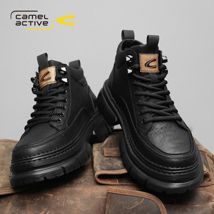 加绒棉鞋 英伦风工装 2025新款 男士 靴 登山鞋 德国骆驼动感马丁靴冬季