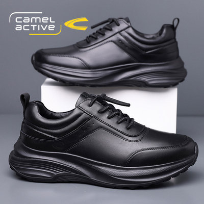 骆驼动感套脚运动休闲老爹鞋男秋