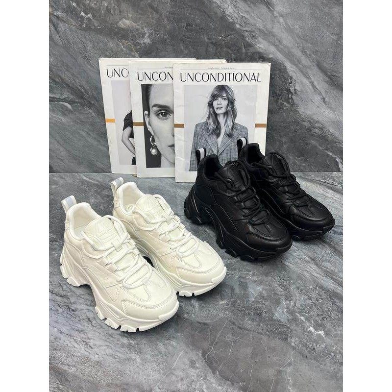 欧洲站2025秋季真皮厚底老爹鞋欧货女鞋圆头系带百搭休闲运动白鞋,女鞋,时尚休闲鞋,淘宝优惠券,粉丝福利购,淘宝优惠卷