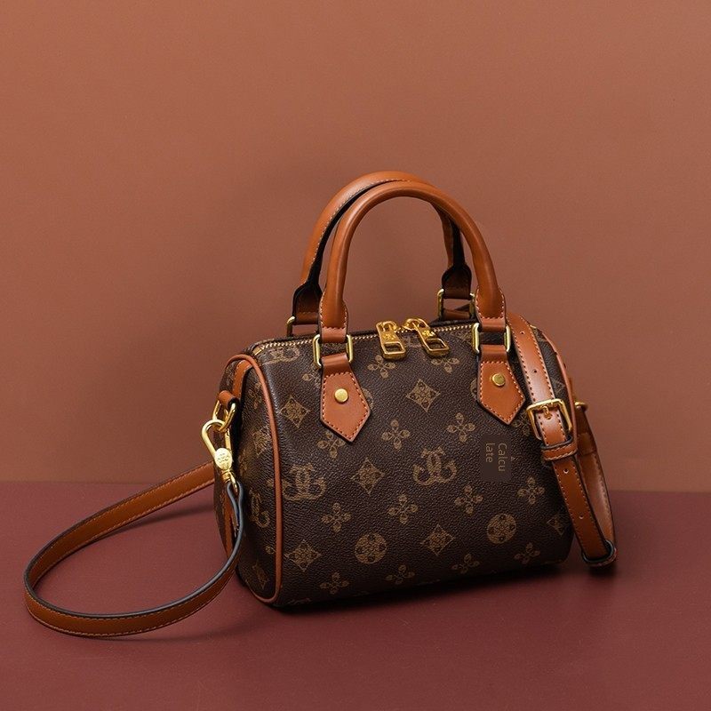 法国DUDK官方正品枕头包女高级感女士单肩斜挎包真皮手提包