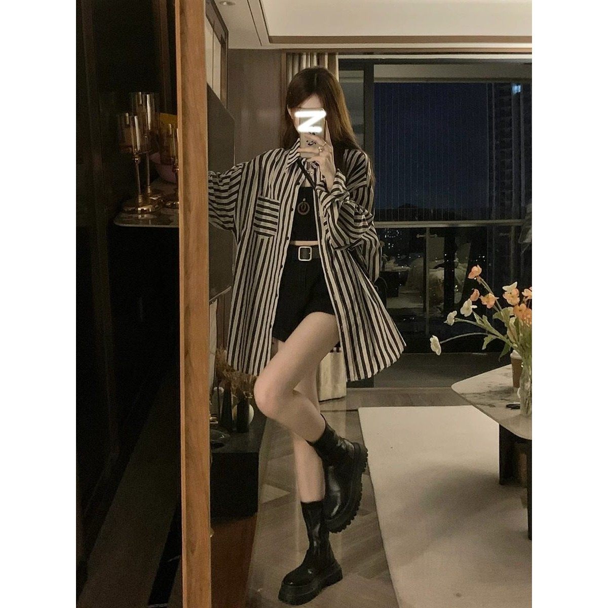 慵懒风条纹衬衫女2024新款夏高级感轻奢防晒上衣宽松衬衣外套春秋,女装/女士精品,衬衫,淘宝优惠券,粉丝福利购,淘宝优惠卷