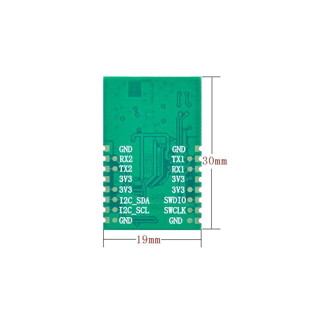 UWB模块高精度无线测距室内定位标签基站外置天线自动跟随JZM03