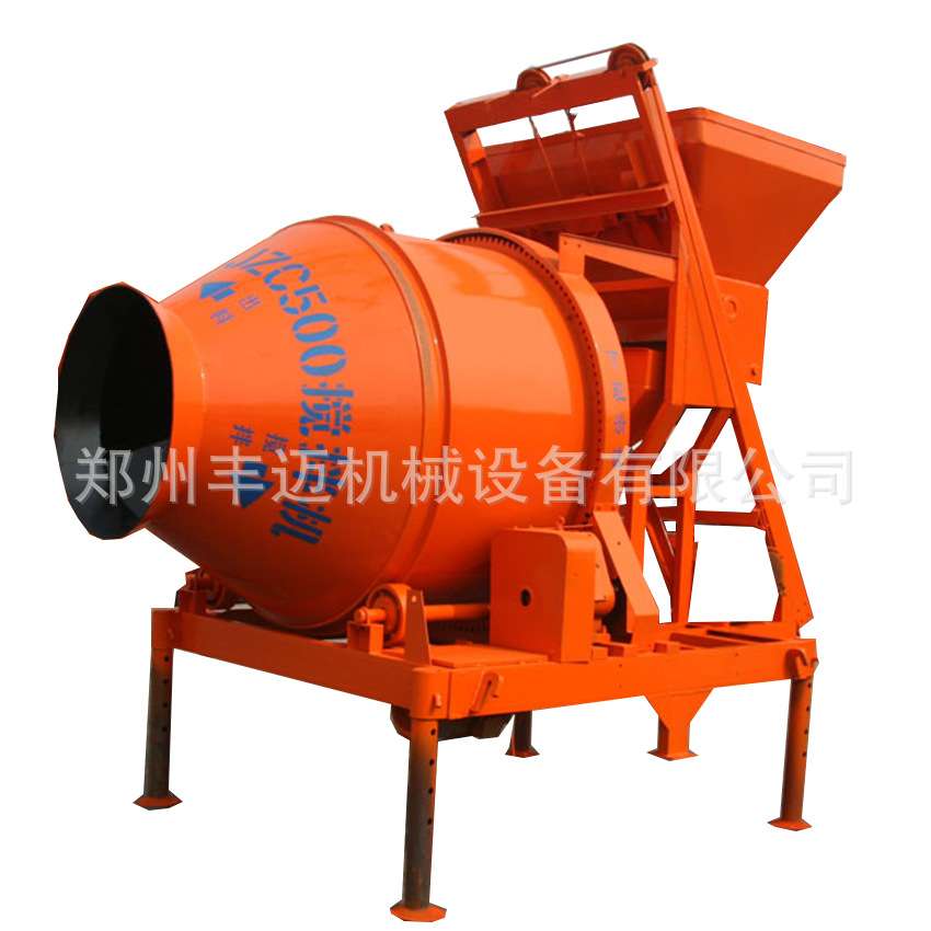 移动式 jzc500型滚筒搅拌机 自动翻斗搅拌机 混凝土水泥拌灰机