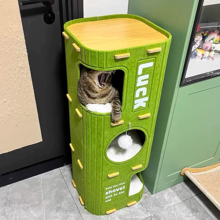 猫抓板猫爬架猫玩具防猫抓沙发保护猫咪耐磨不掉屑猫窝一体立式窝