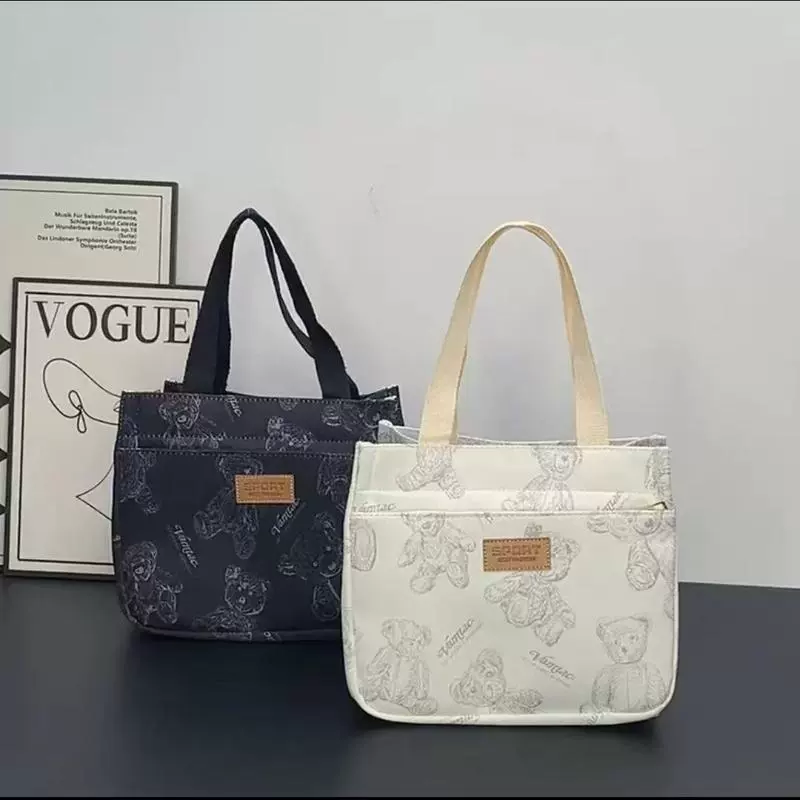 新款防水手提包高品质牛津布 多拉链便携妈咪包 上班通勤包饭盒包