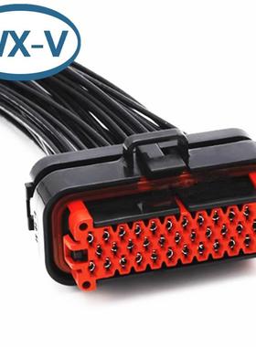 761642线束汽车连接7器77SDA0680-1防水插amp接件母头-针座对接线