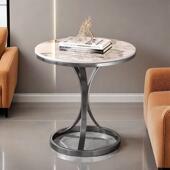 轻岩板小几边几大理石客厅奢沙发角几简约移123动阳台小茶圆桌可