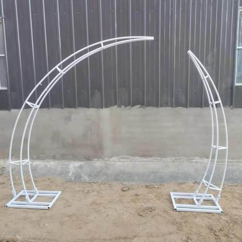 宾新款婚庆XUW道铁艺牛装角门拱门户外坪婚礼迎区舞台布置饰具架