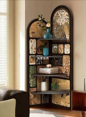复角古风转角物架沙发旁收纳三柜中置古inta无品牌/ge摆件其他客