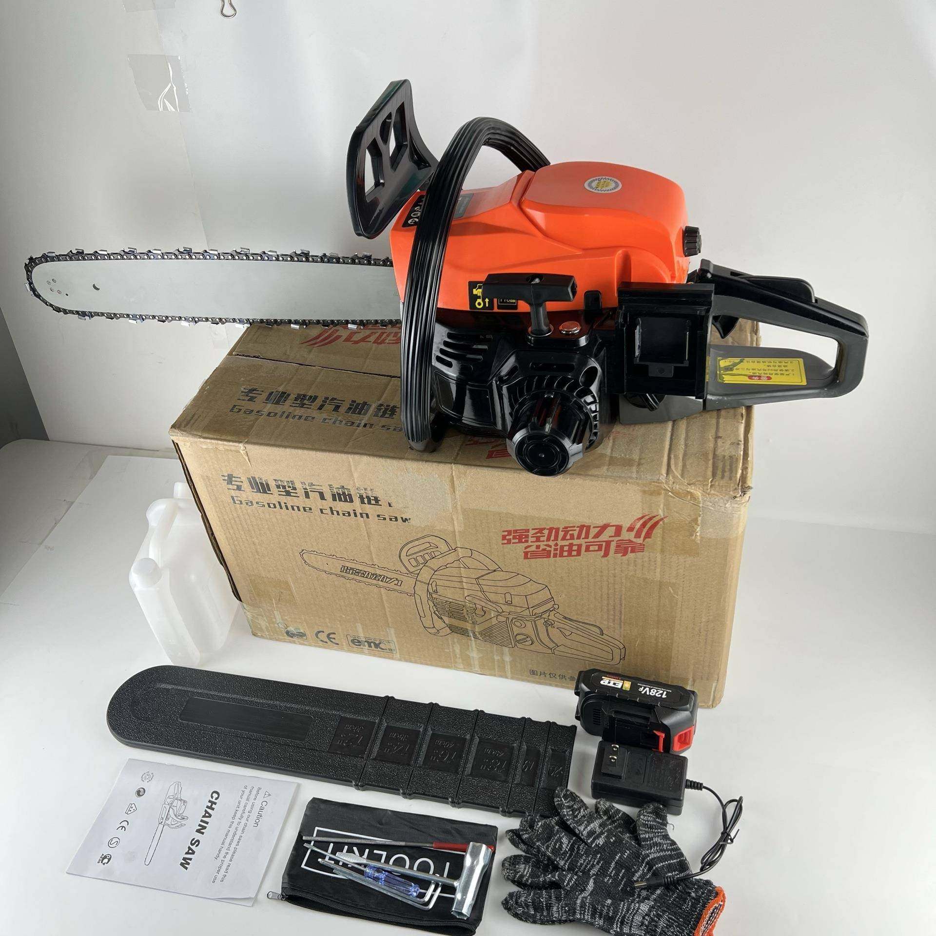 一键启动油5800锯电启动汽口油锯打火进伐木锯四冲程大功率电家用,农机/农具/农膜,割灌机/割草机/油锯,淘宝优惠券,粉丝福利购,淘宝优惠卷