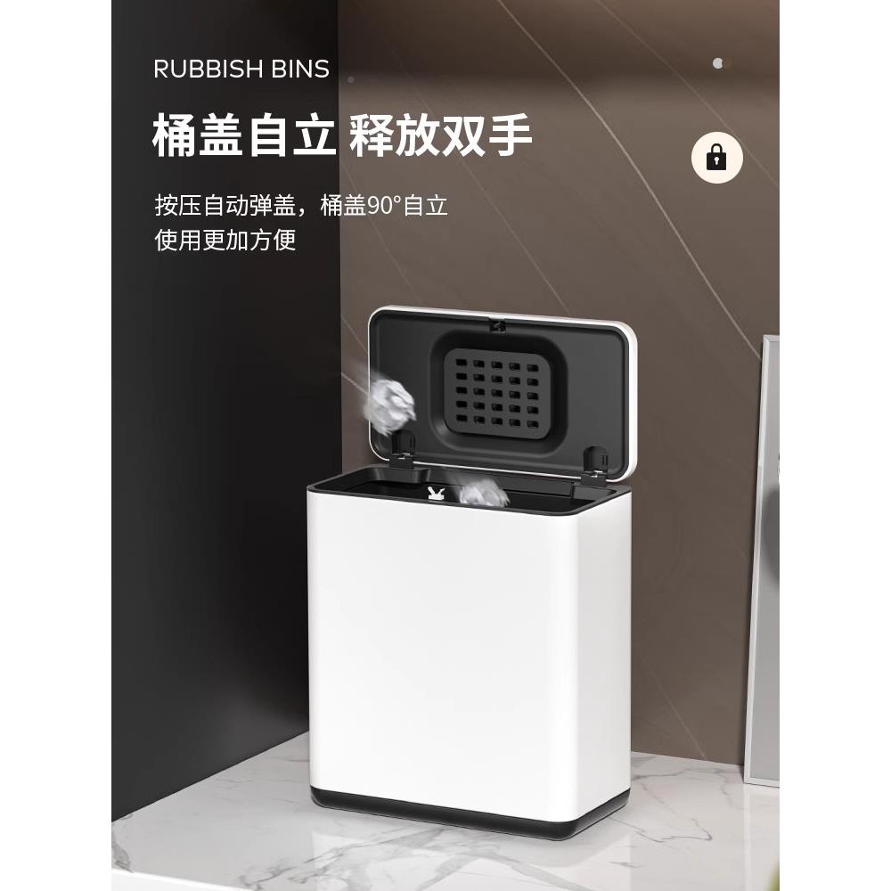 包邮GAOK卫生间圾窄GAOK18D-桶厕垃所专用小纸篓纸桶带盖缝夹缝极