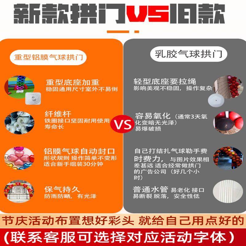 结婚气球场门装饰订拱婚婚礼拱门置女方喜庆景布TTqzrfmf布置大门