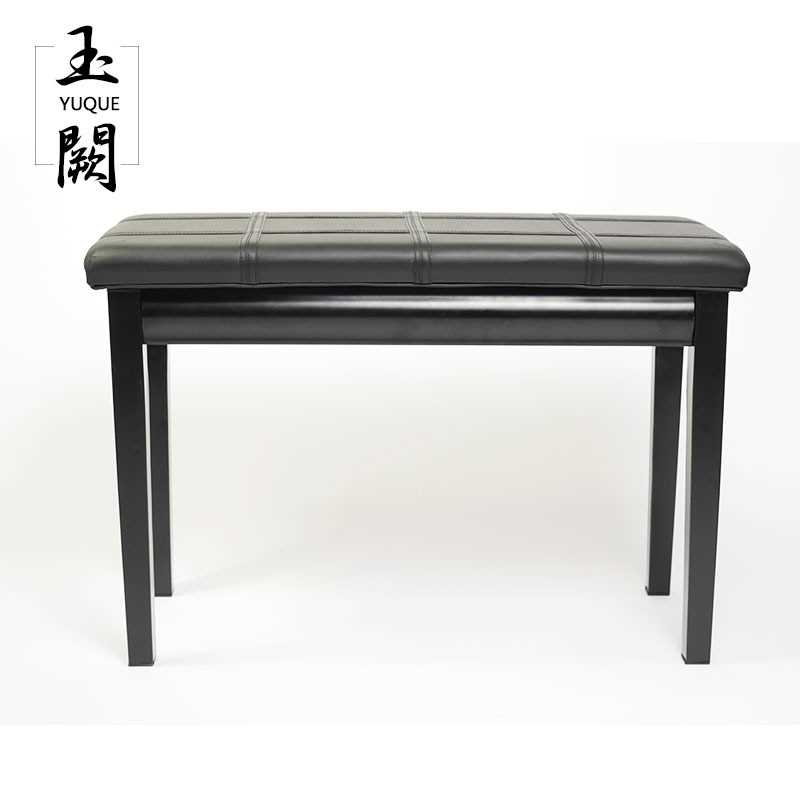 黑色白色带书箱 高档双人电钢琴凳 电子琴凳 61键88键钢琴凳子