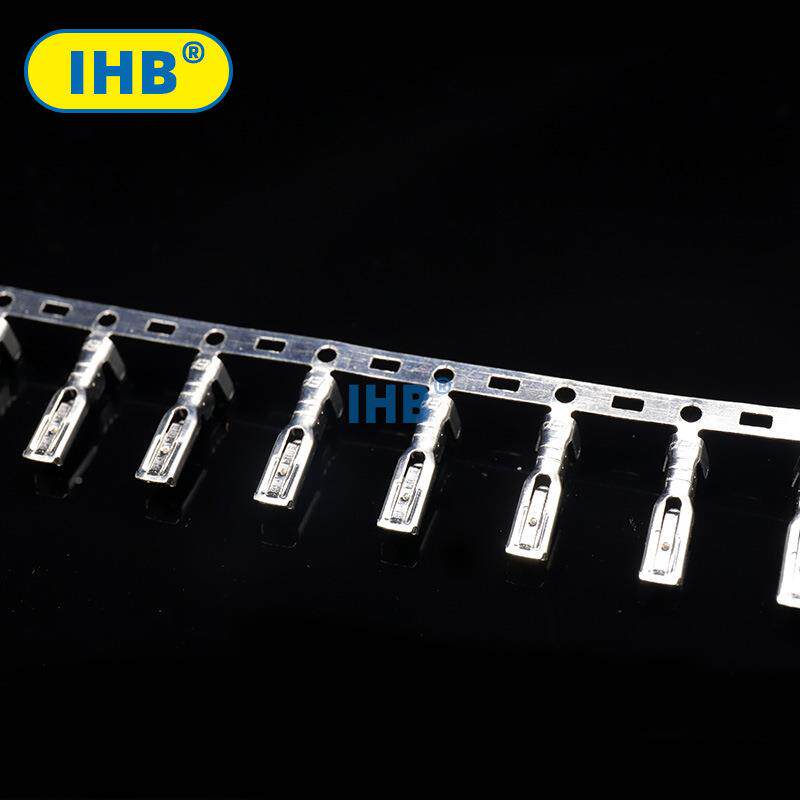 2.8带锁插VAD簧连带直连横送连端绕子接插件冷1压10端子接线端子