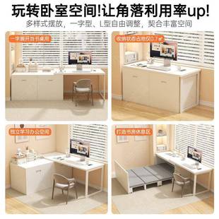 书用桌隐功形折叠床家小户型可伸缩入柜多能BGB书房床隐藏衣柜一